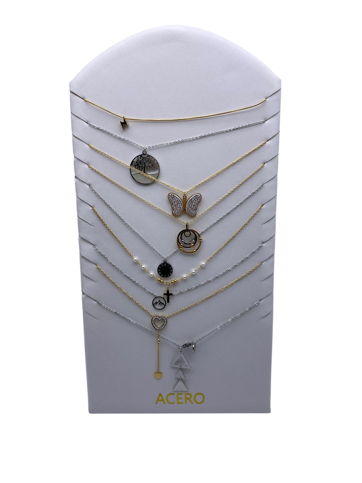 "Pack para Emprendedores: 9 Collares de Acero Inoxidable - Estilo y Durabilidad" envio rapido