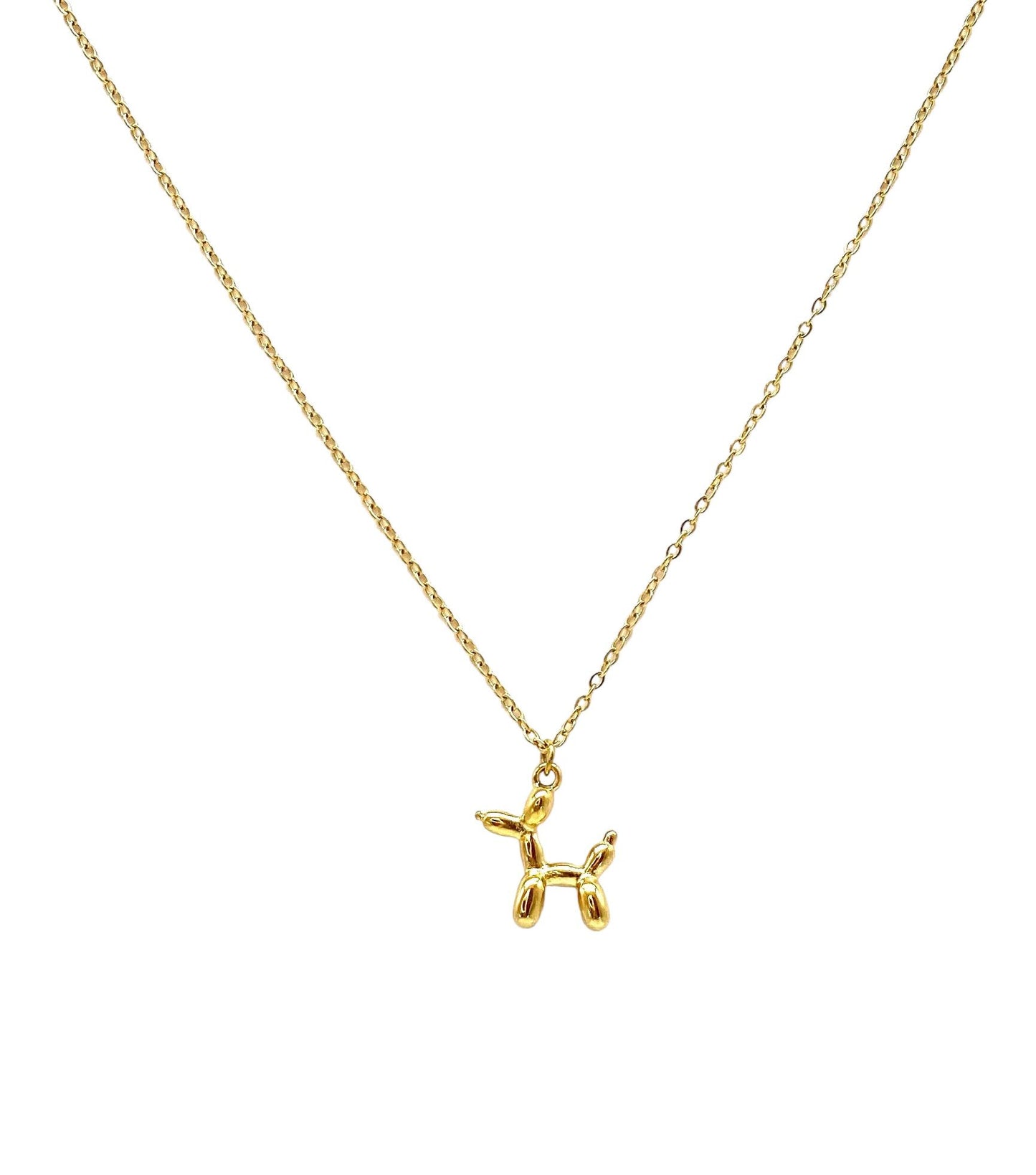 collar acero inoxidable mujer con forma de Perrito