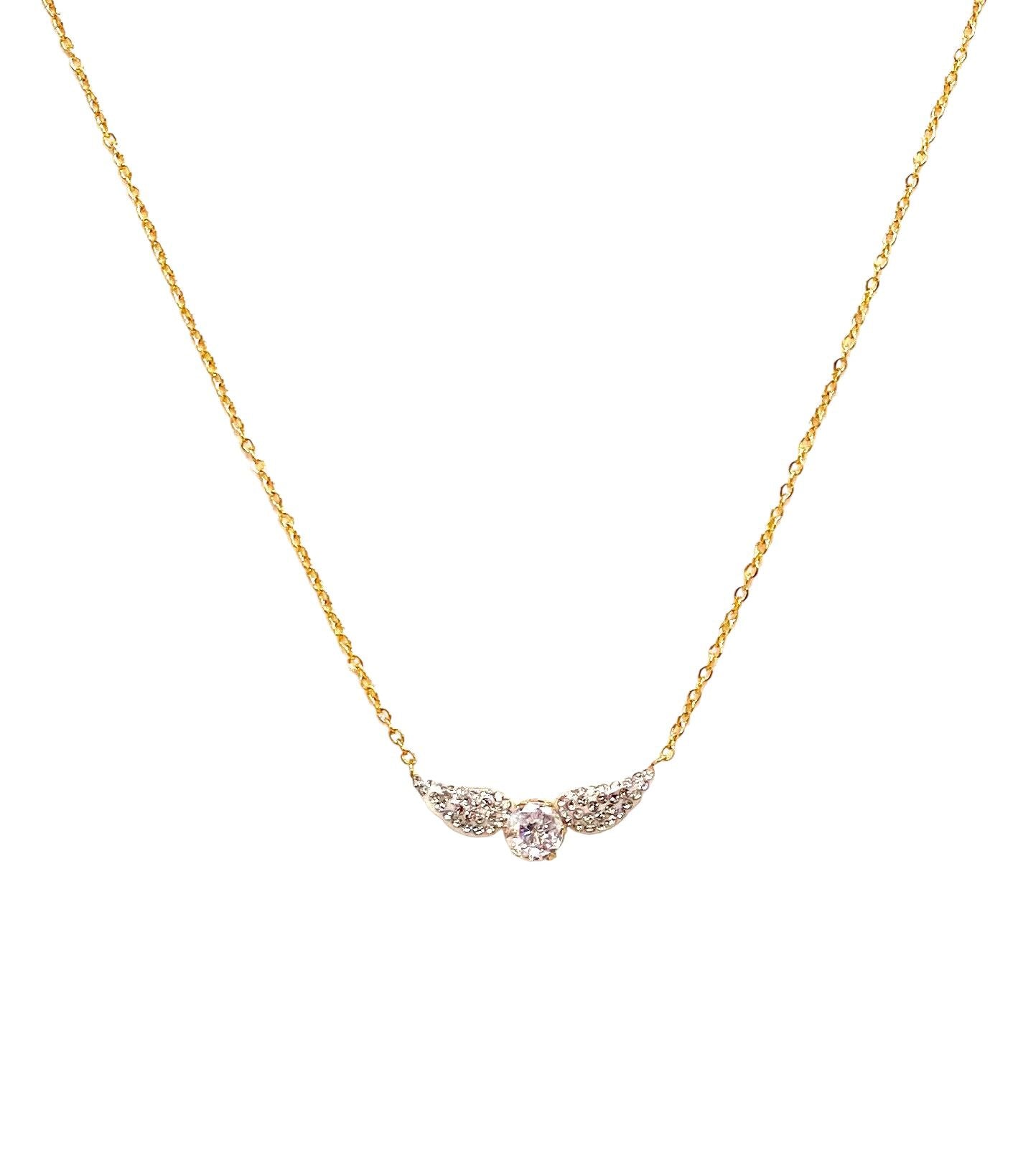 collar acero inoxidable para mujer con forma de alas