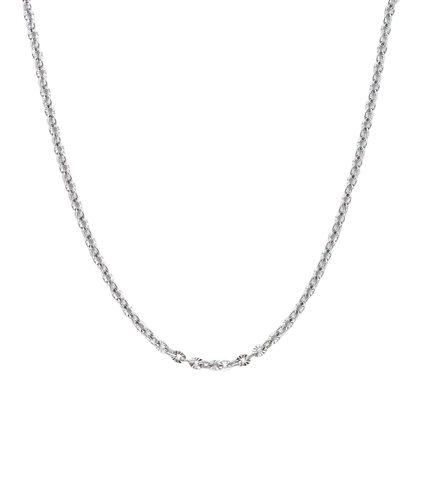 collar acero inoxidable mujer con forma de CADENA