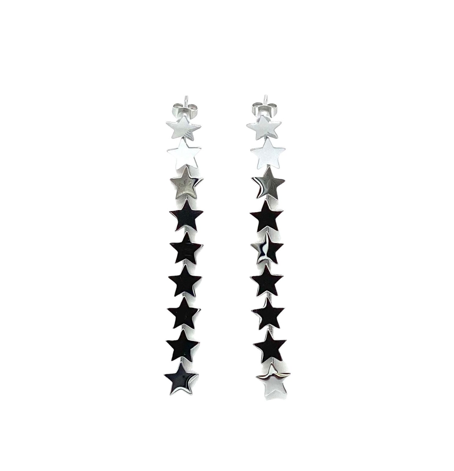 pendientes acero inoxidable para mujer con forma de Estrellas