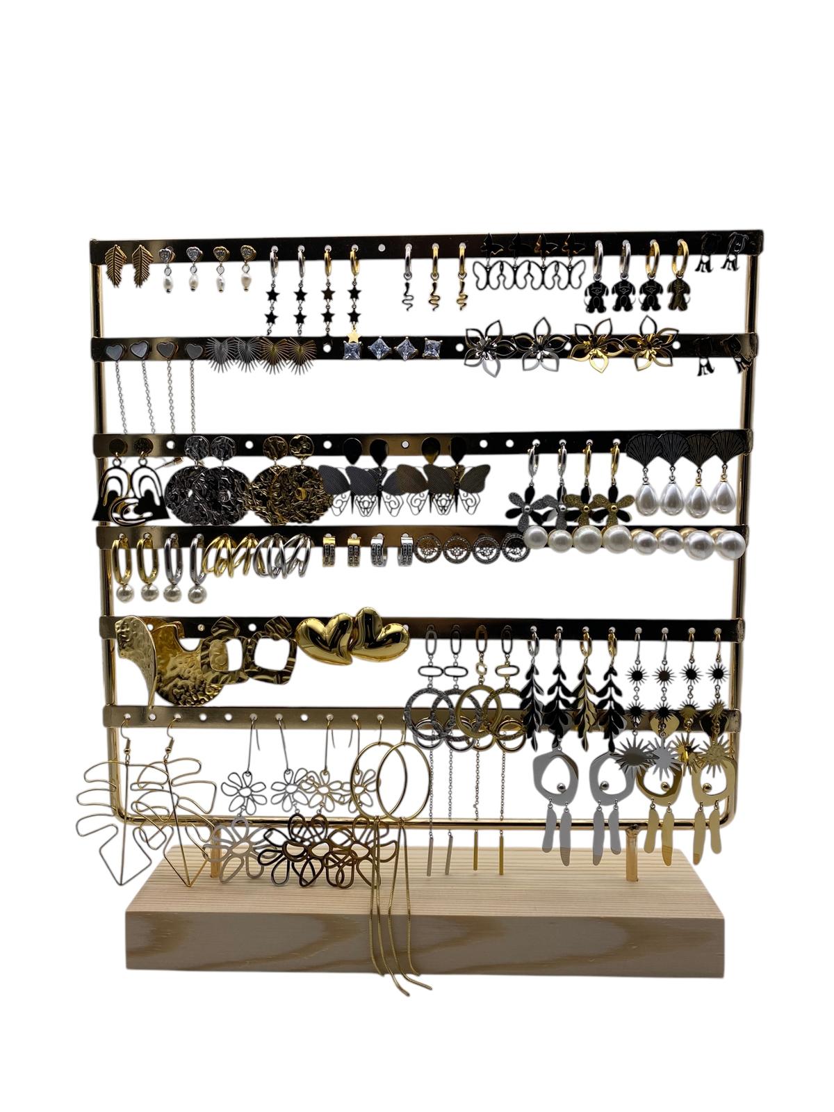 "Pack para Emprendedores: 118 Pendientes de Acero Inoxidable - Estilo y Durabilidad" envio rapido