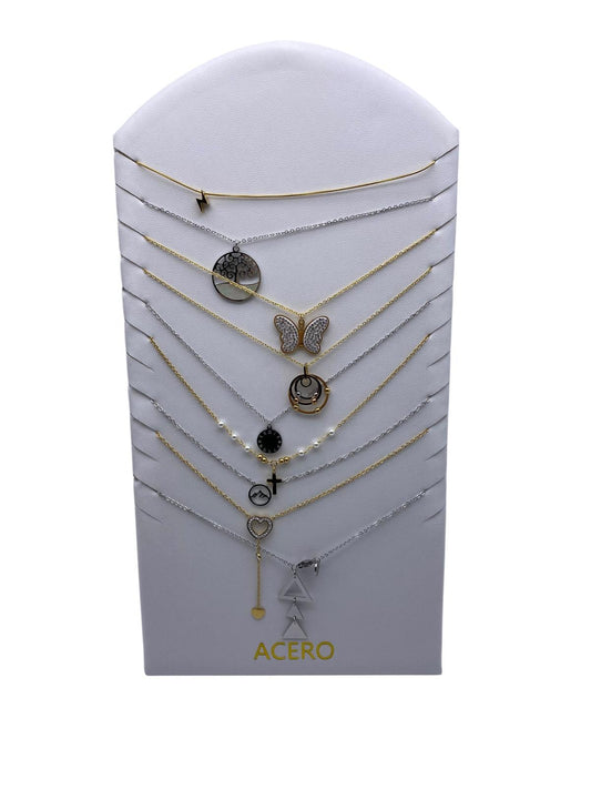 "Pack para Emprendedores: 9 Collares de Acero Inoxidable - Estilo y Durabilidad" envio rapido