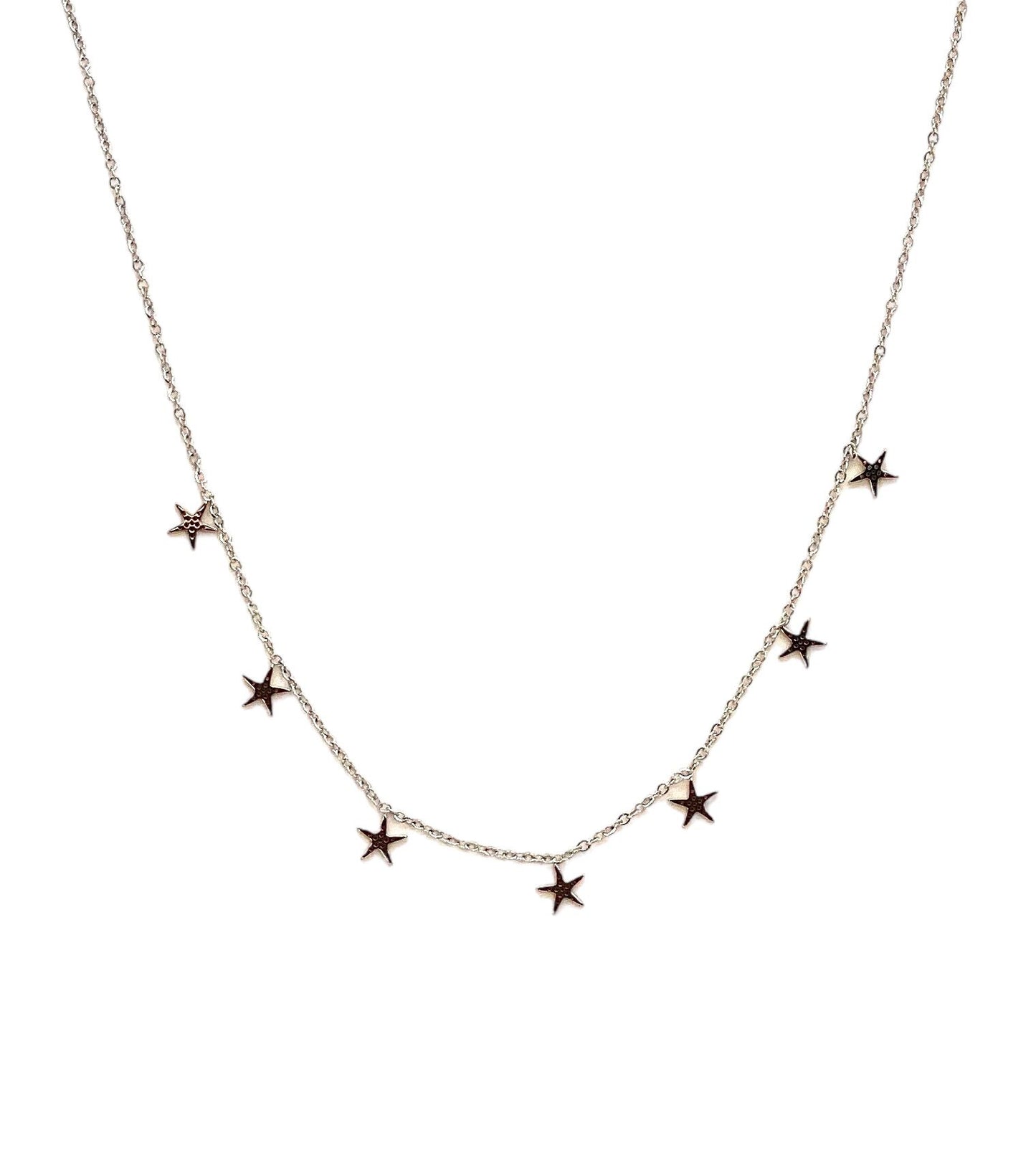 collar acero inoxidable para mujer con forma de estrella de mar