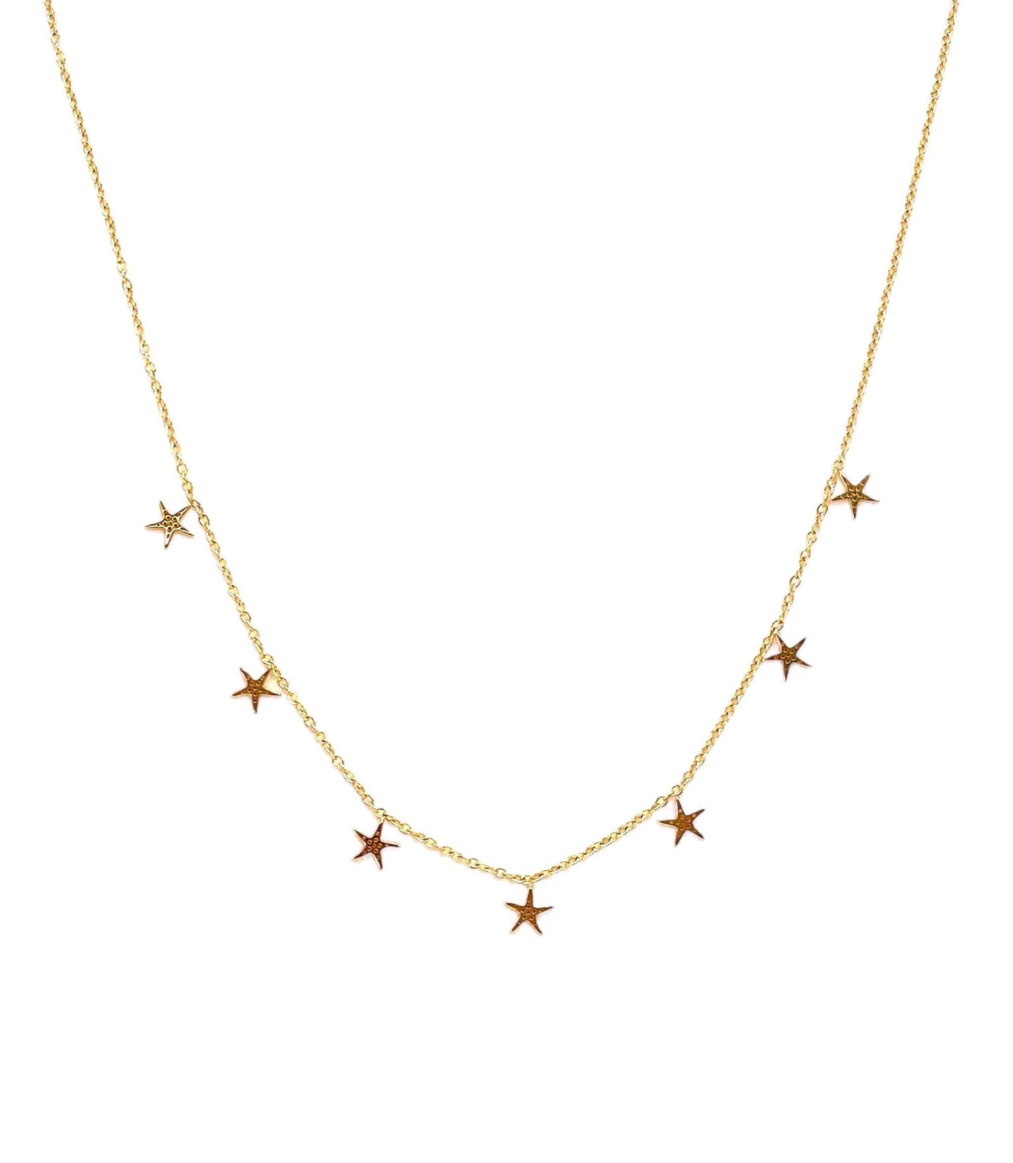 collar acero inoxidable para mujer con forma de estrella de mar