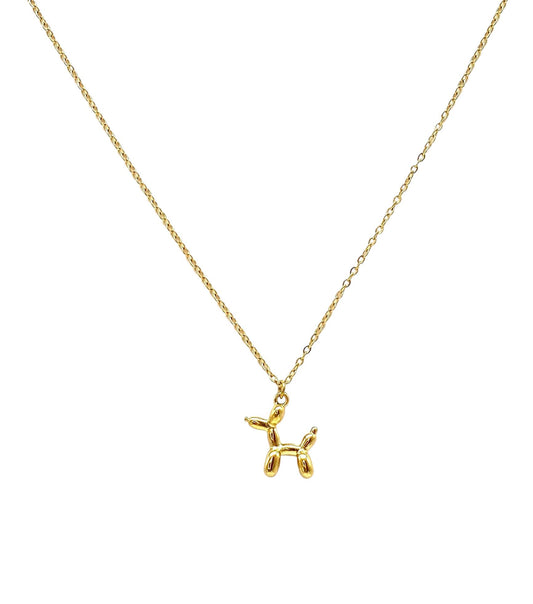 collar acero inoxidable mujer con forma de Perrito