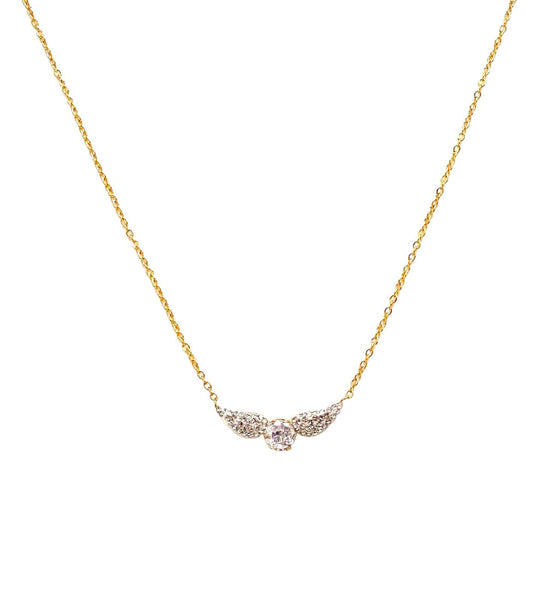 collar acero inoxidable para mujer con forma de alas