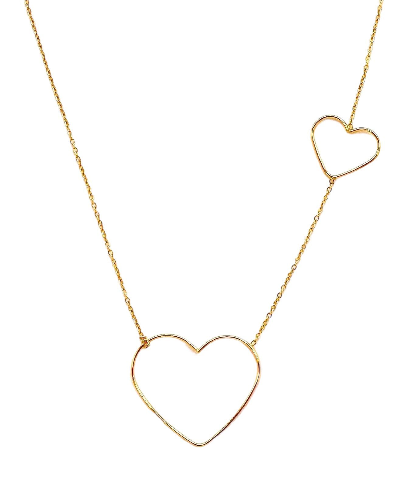 collar acero inoxidable para mujer con forma de Corazón