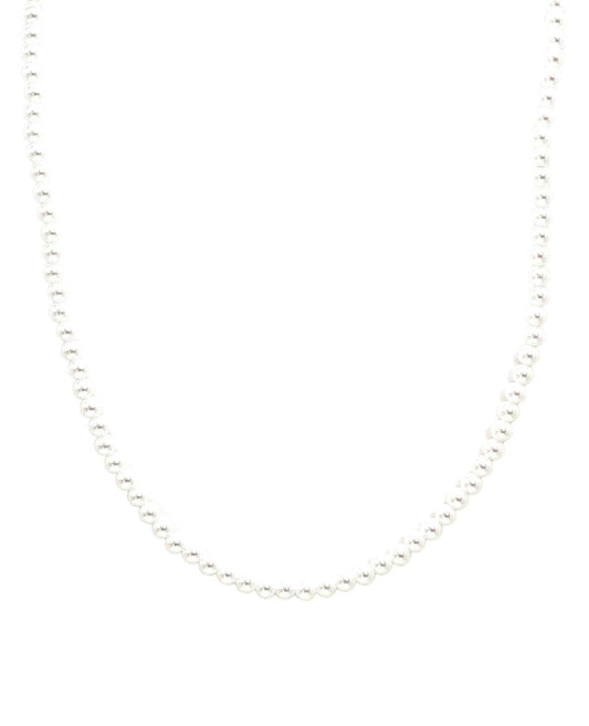 collar acero inoxidable para mujer con forma de perlas