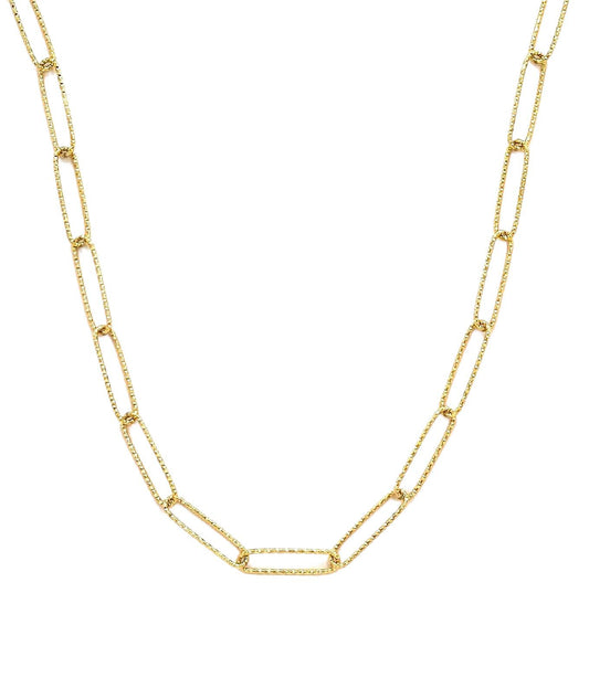 collar acero inoxidable para mujer con forma de cadena