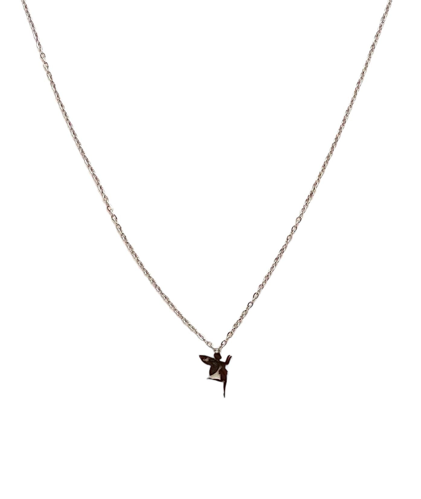 collar acero inoxidable para mujer con forma de Ángel de hadas