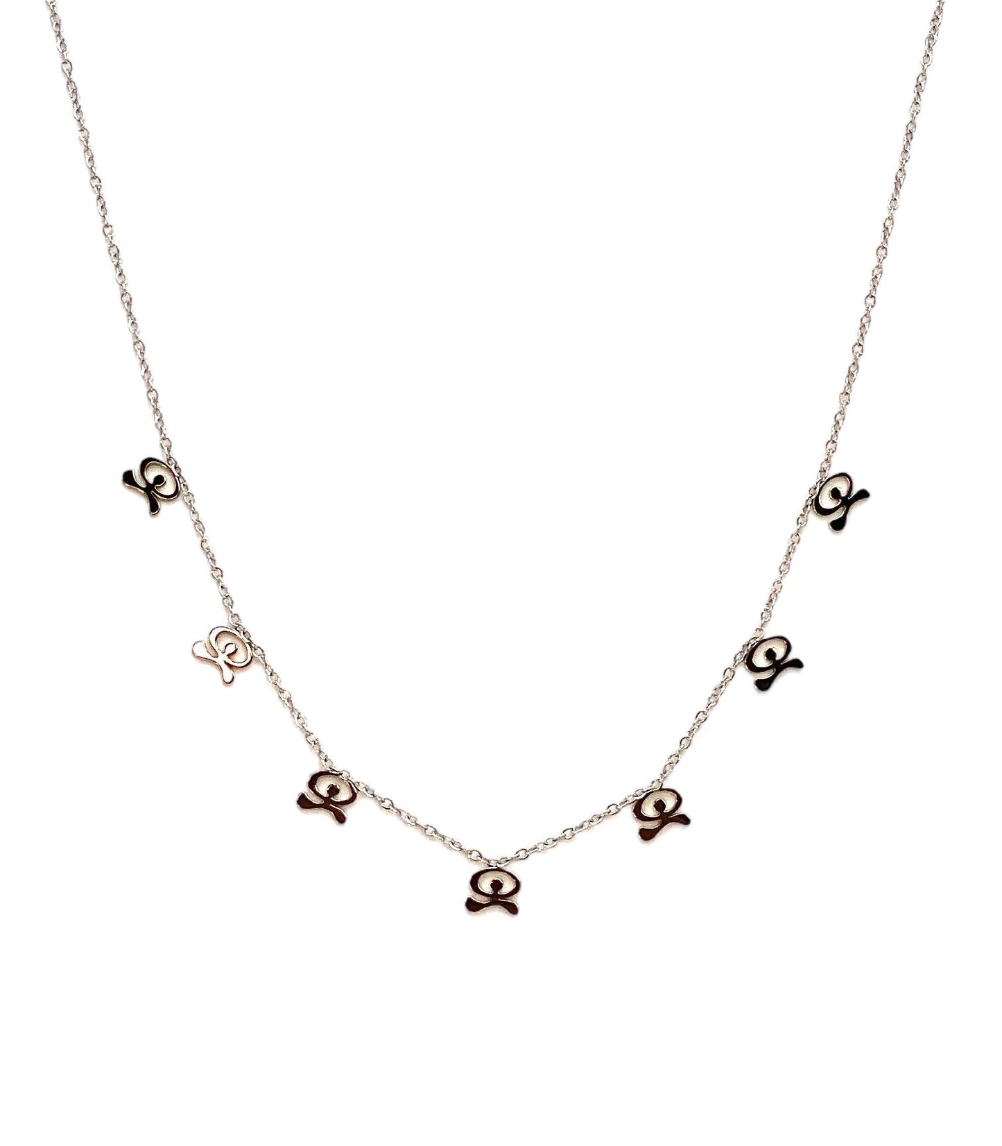 collar acero inoxidable para mujer con forma de Indalo