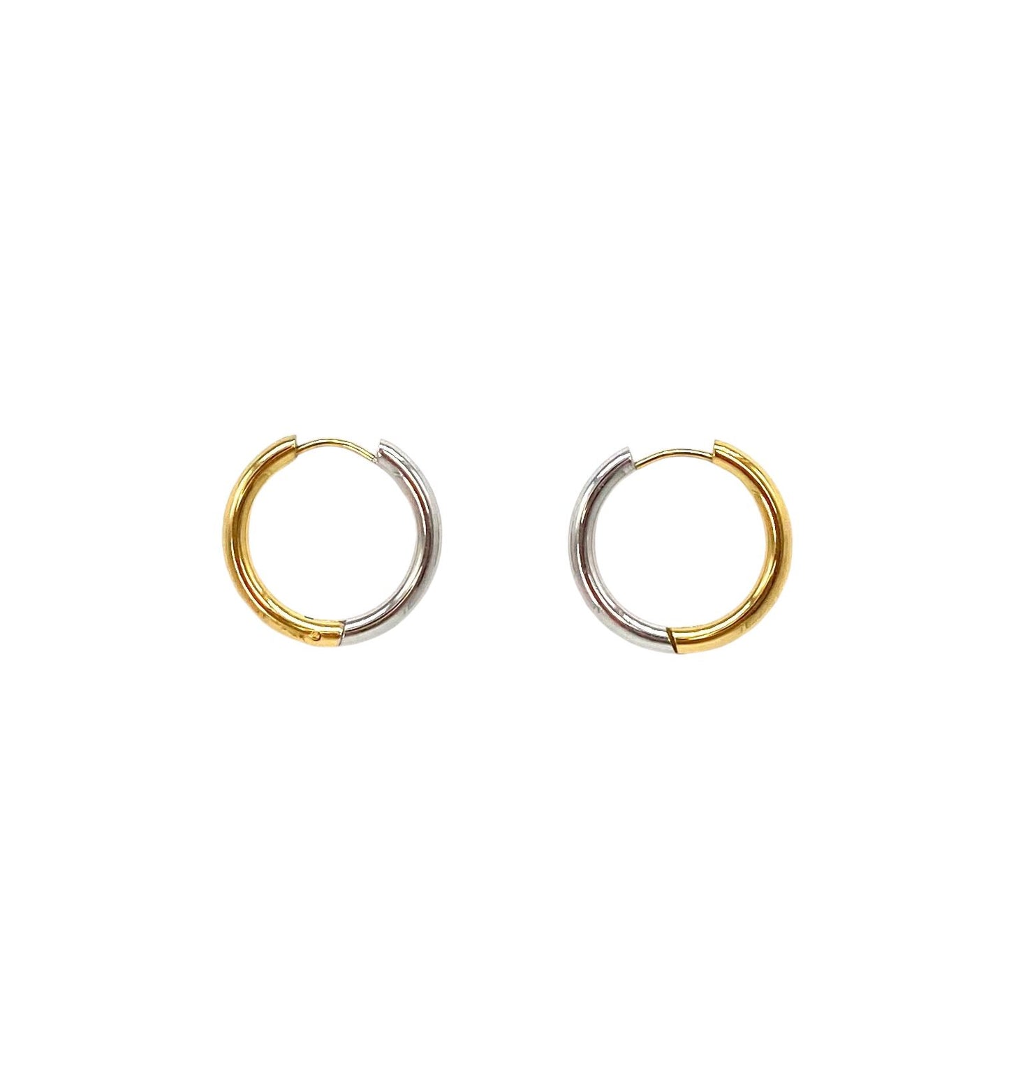 pendientes de aro acero inoxidable para mujer con forma de anillo