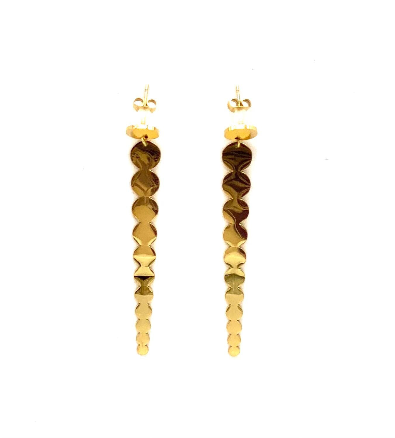 pendientes acero inoxidable para mujer con forma de circulos