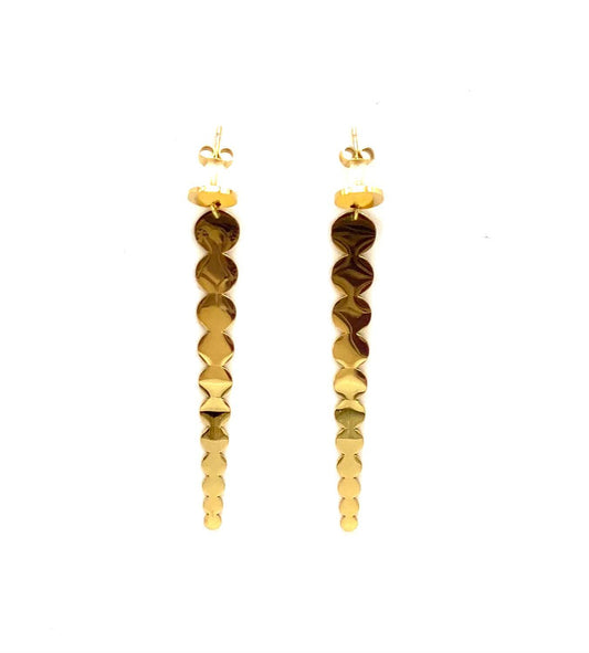 pendientes acero inoxidable para mujer con forma de circulos