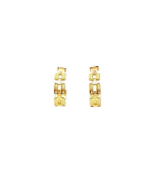 pendientes acero inoxidable para mujer con forma de C