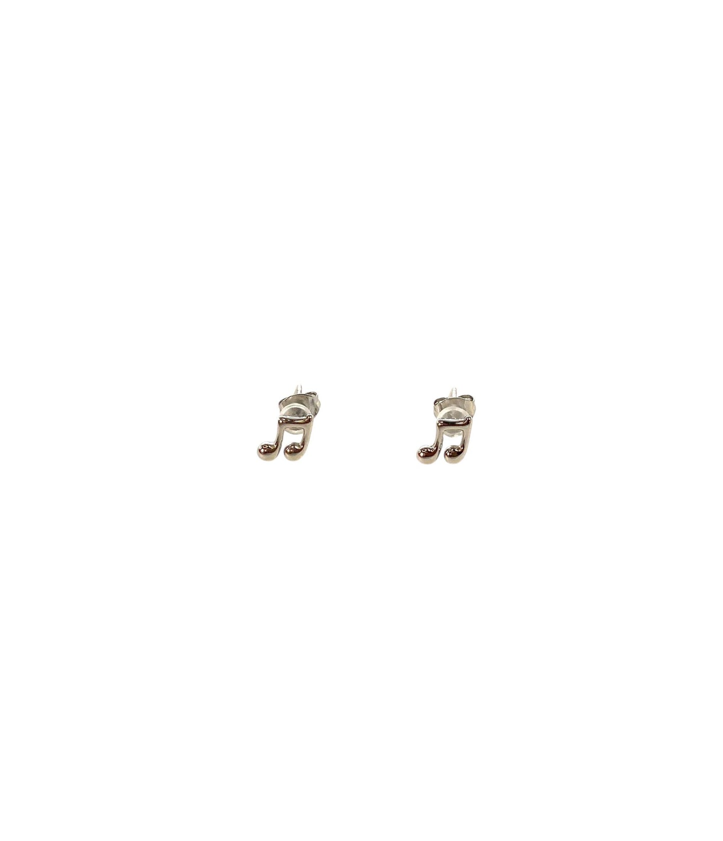 pendientes acero inoxidable para mujer con forma de nota musical