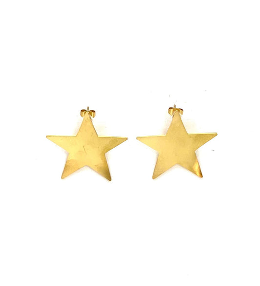 pendientes acero inoxidable para mujer con forma de estrella