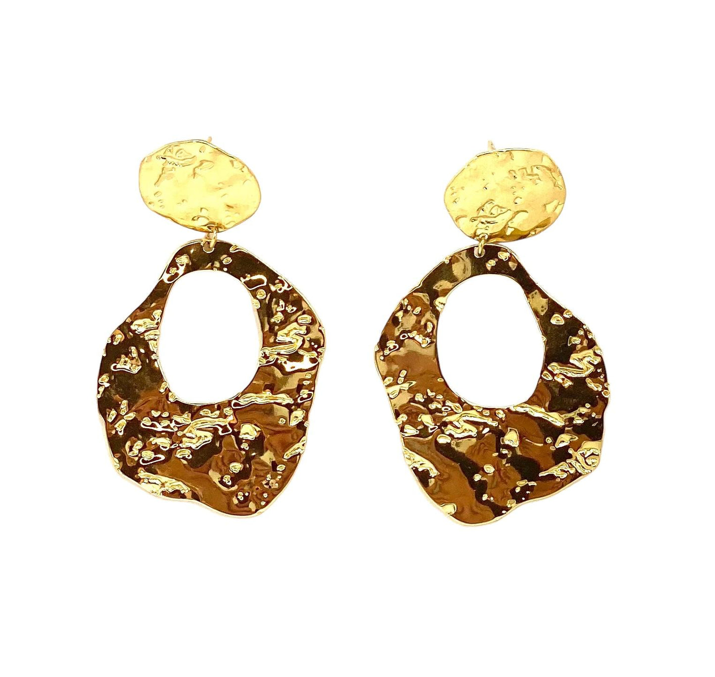 pendientes acero inoxidable para mujer con forma de arboles verdes