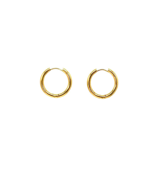 pendientes de aro acero inoxidable para mujer con forma de anillo