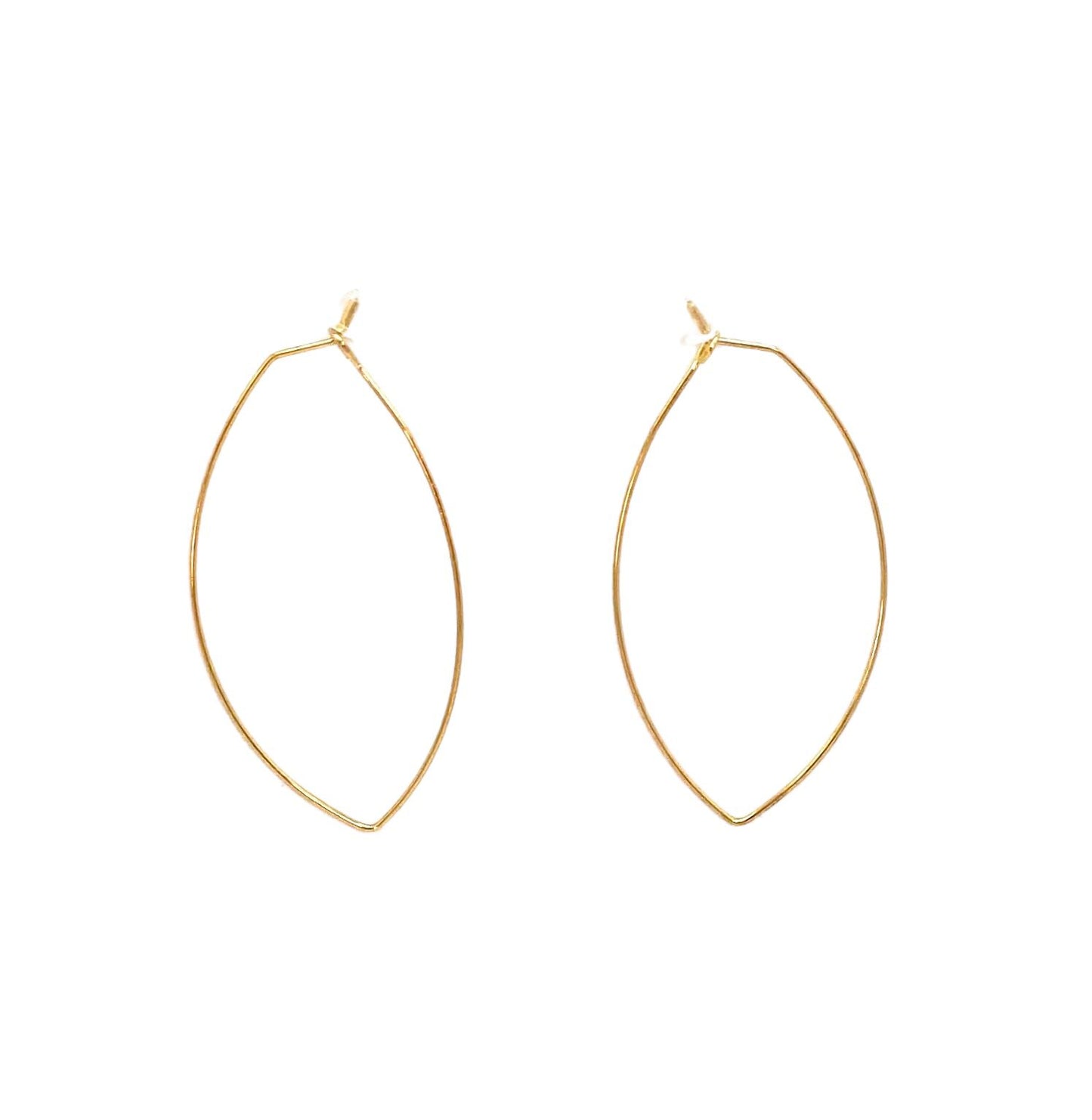 pendientes acero inoxidable para mujer con forma de hoja