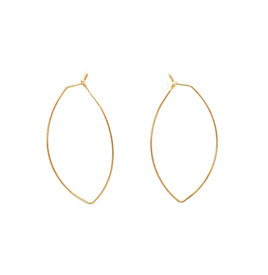 pendientes acero inoxidable para mujer con forma de hoja