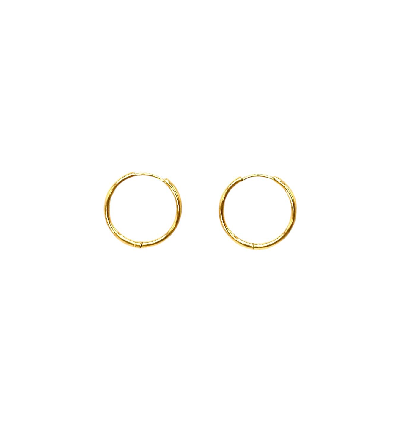 pendientes de aro acero inoxidable para mujer con forma de anillo