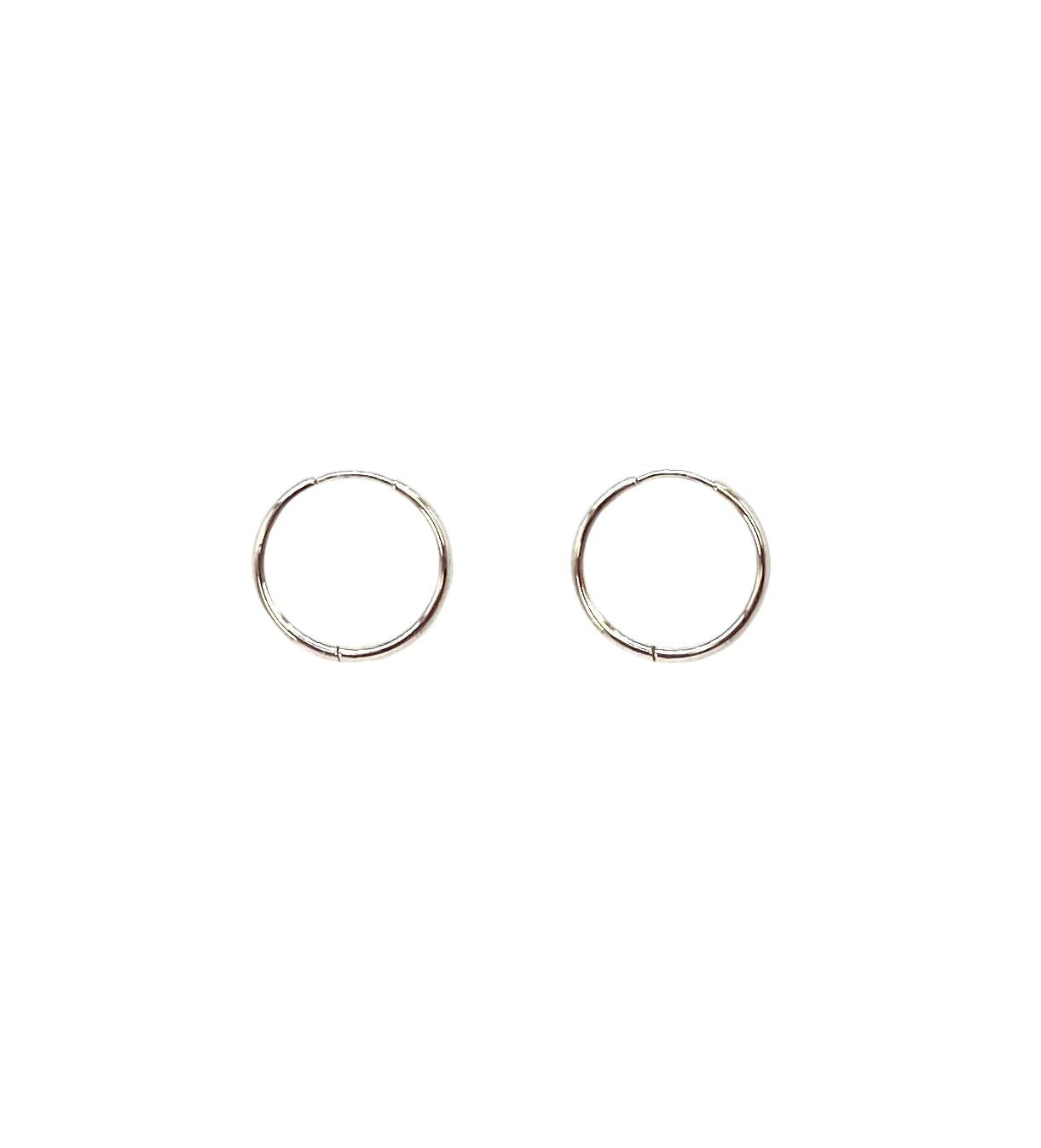 pendientes de aro acero inoxidable para mujer con forma de anillo