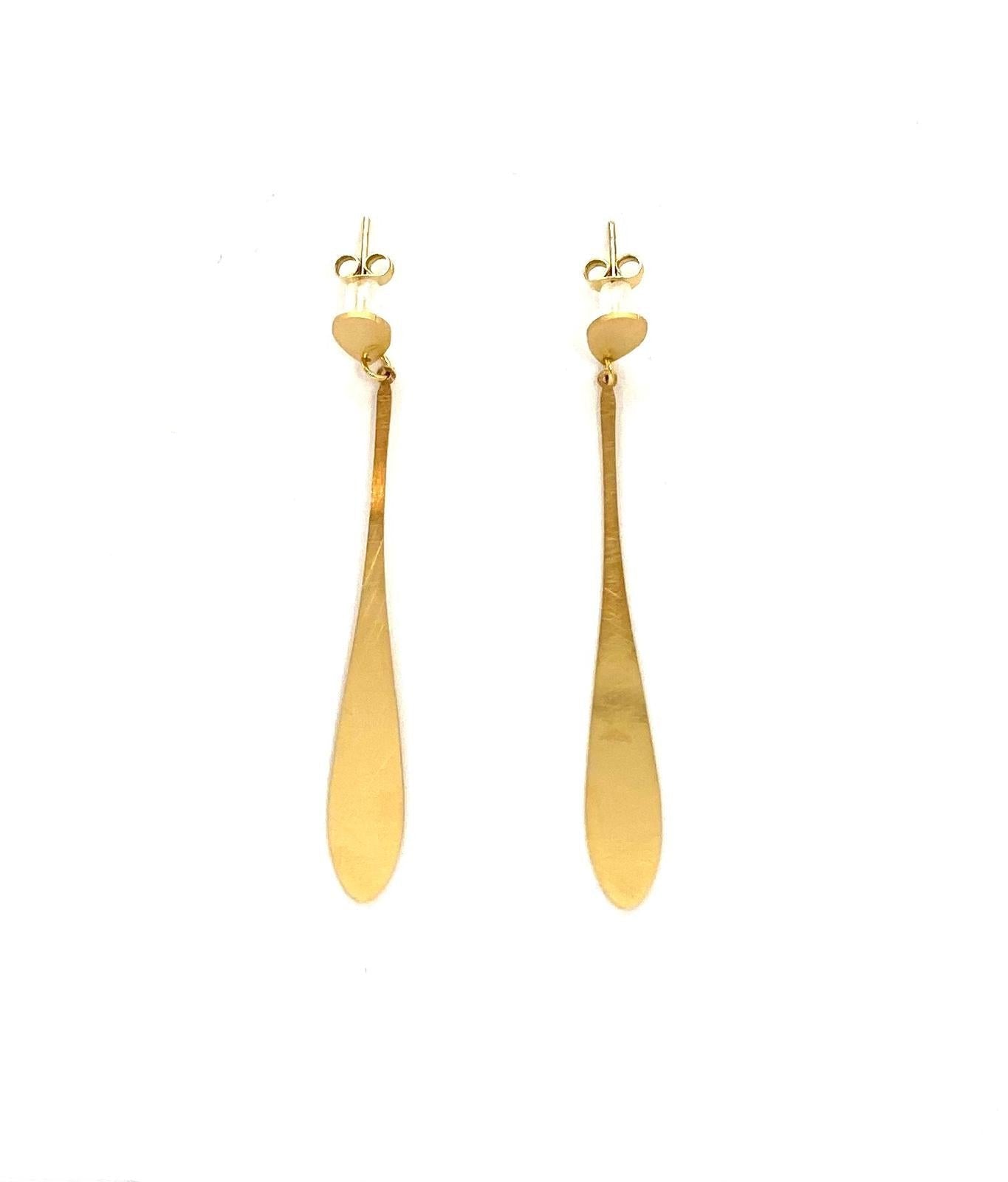 pendientes acero inoxidable para mujer con forma de lagrima