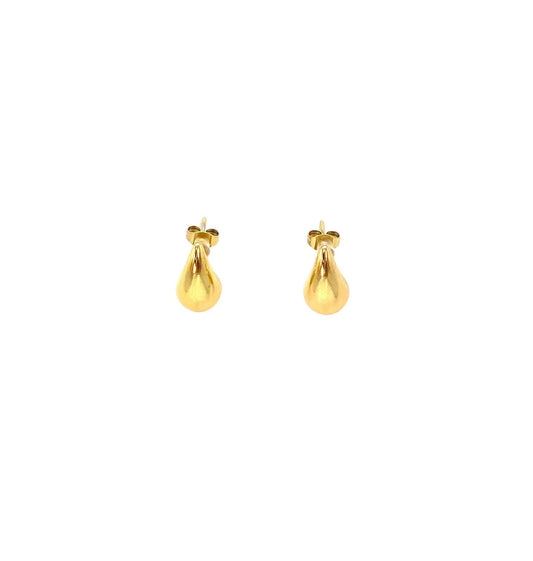pendientes acero inoxidable para mujer con forma de gota