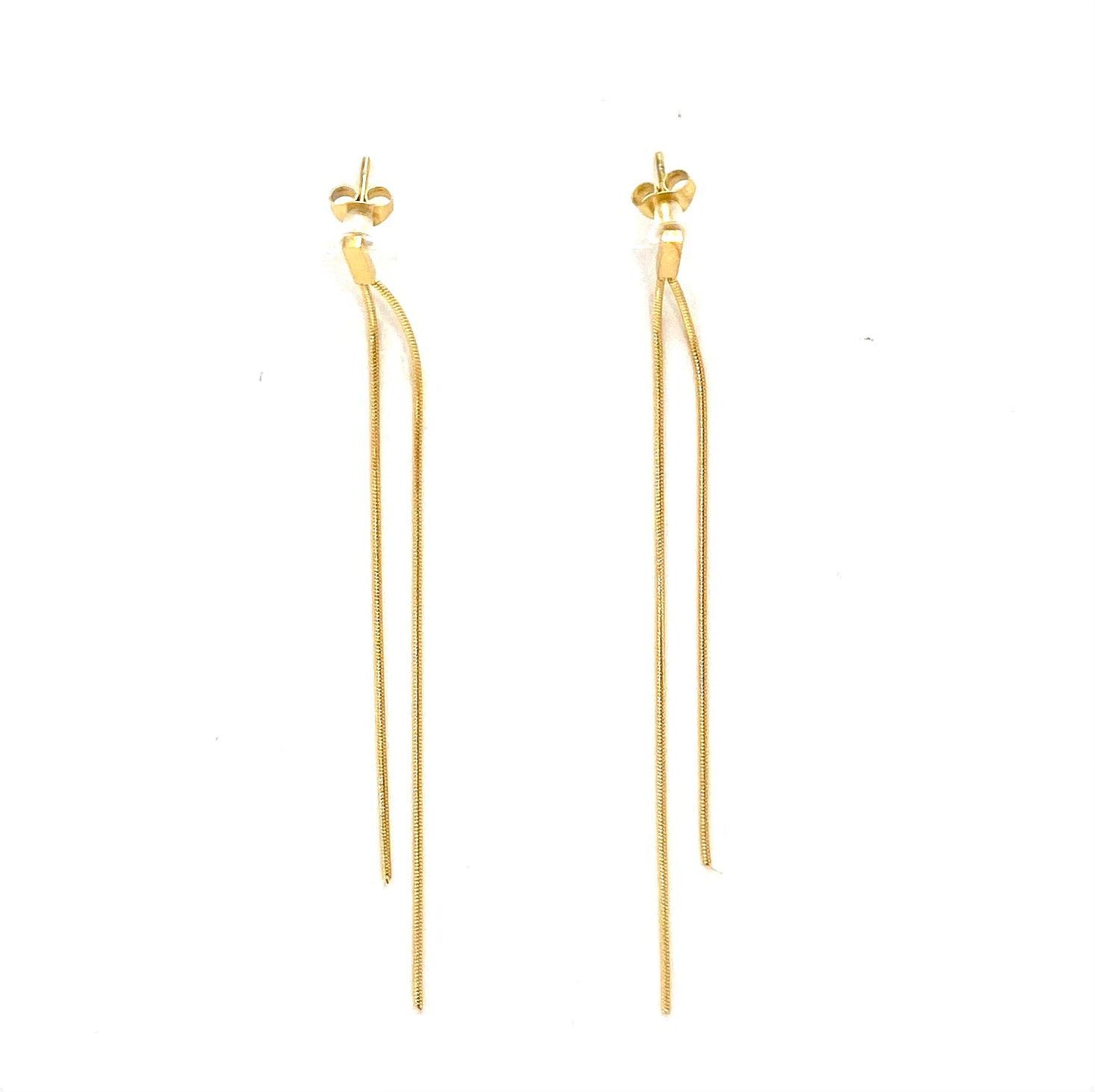 pendientes acero inoxidable para mujer con forma de cadena