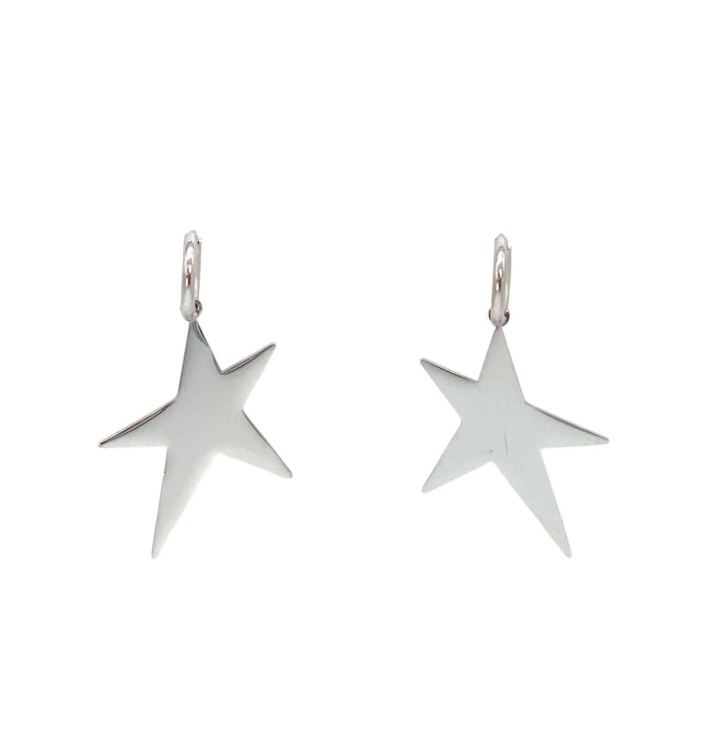pendientes acero inoxidable para mujer con forma de estrella
