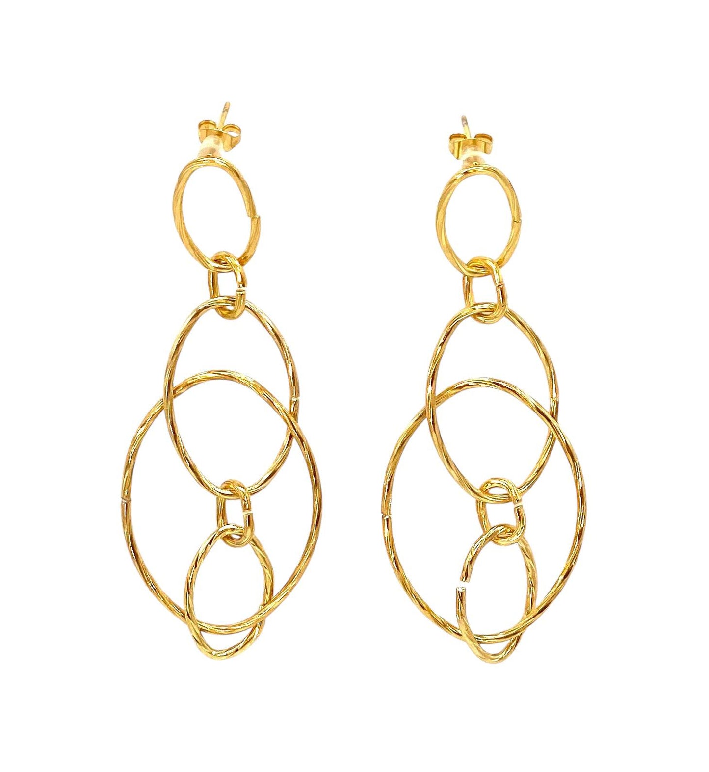 pendientes acero inoxidable para mujer con forma Multiargolla